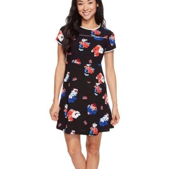 Vince Camuto Travelling Blooms Dress sz 10 - Picture 1 of 7